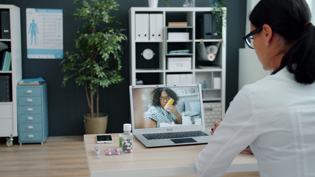 A telehealth visit